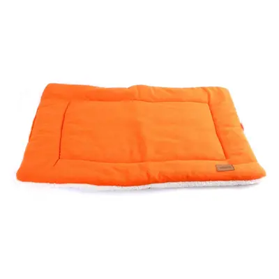 (Orange, M) Pet Cat Puppy Dog Warm Kennel Mat Washable Pet Cushion Mat