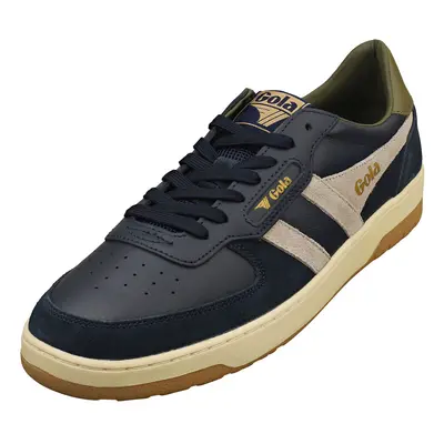 (8) Gola Hawk Mens Casual Trainers in Navy Grey