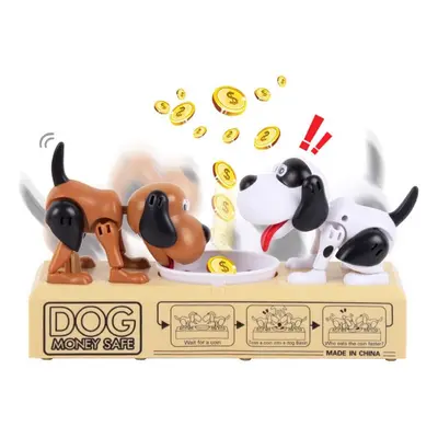 Creative Magic Stealing Coin Double Hungry Dog Money Box Cute Saving Money Dogs Doll Gifts for K