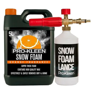 (Orange) ProKleen Snow Foam Car Shampoo & Nilfisk Lance Kit