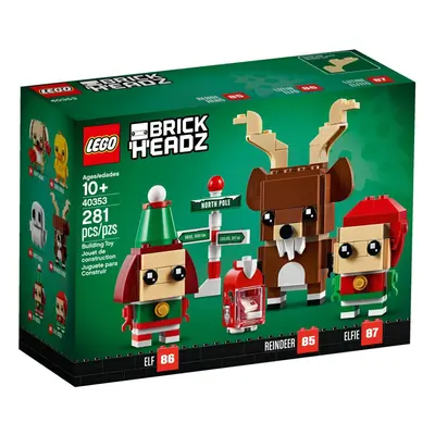 LEGO Brickheadz Reindeer, Elf and Elfie