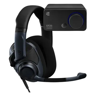 EPOS H6Pro Open Back + GSX Audio Gaming Bundle for Windows and PC, lift-to-mute mic, Lightweight