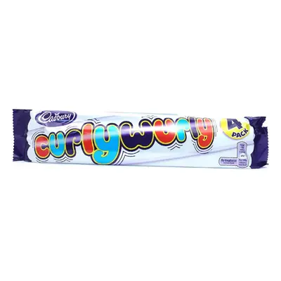 Cadbury Curly Wurly 104g (28 Packs of 4, Total 112)