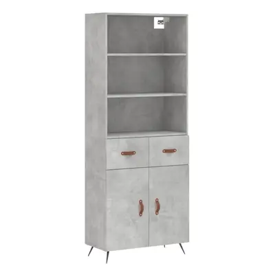 (concrete grey, doors drawers) vidaXL Highboard Sideboard Storage Cabinet Cupboard Cabinet Engin