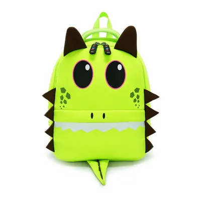 (Light Green) Children Bag Lovely Cartoon Kindergarten Travelling Backpack Outdoor Towing Belt P