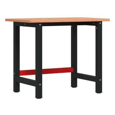 vidaXL Workbench Wooden Work Table Work Bench Solid Wood Beech Rectangular