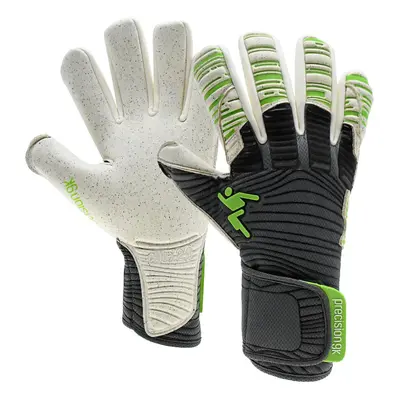 Size 8.5 Professional ADULT Goal Keeping Gloves ELITE 2.0 Black & Quartz Keeper