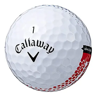 Callaway Golf ERC Soft FADE Golf Ball 2023, White + Alignment Aid