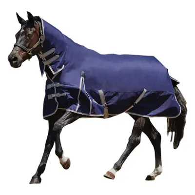 (6 ft 6, Navy/Silver/Red) Weatherbeeta Comfitec Lite Essential Combo Neck Turnout Rug