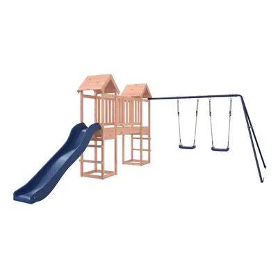 (Solid douglas wood) vidaXL Outdoor Playset Wooden Playground Set Kids Swing Set Solid Wood Doug