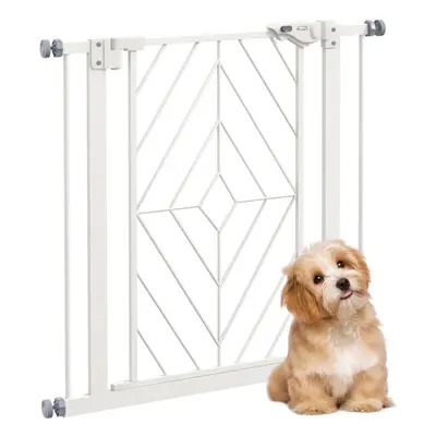 Pressure Fit Safety Gate w/ Auto Closing Door, Double Locking, Openings 74-80cm