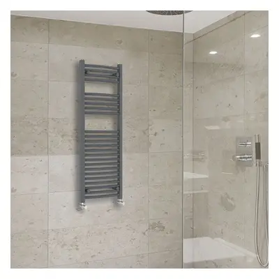 (1200x450mm) Warmehaus Curved Heated Towel Rail Central Heating for Bathroom Kitchen Radiator La