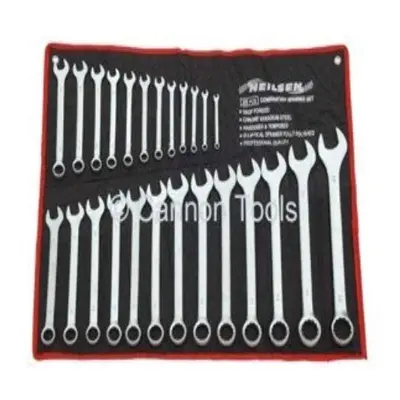 Neilsen ct0795 Spanner Set 25pc (Combination-Satin Finish) 6-32mm, Silver