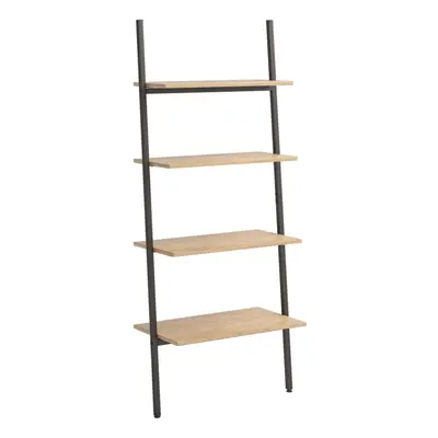 (light brown, x x 150.5 cm) vidaXL Leaning Shelf Bookcase Bookshelf Shelving Unit Storage Rack O