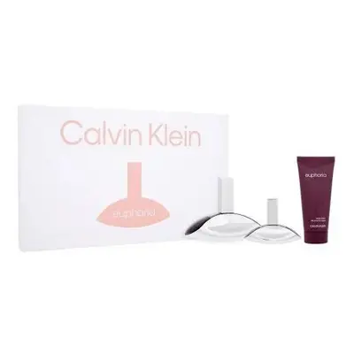 Calvin Klein Euphoria Gift Set 100ml EDP Spray + 30ml EDP Spray + Body Lotion 100ml