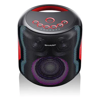 Sharp PS-919 130W Portable Bluetooth Speaker with LED Backlight - Black