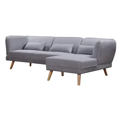 Cove Seater Corner Sofa in Grey Fabric - Right Hand Orientation