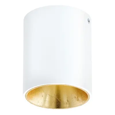 Wall / Ceiling Light White & Gold Round Downlight 3.3W Built in LED