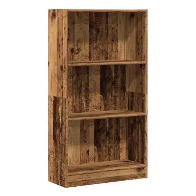 (old wood, x x cm) vidaXL Book Cabinet Display Rack Bookshelf Storage Shelf Rack Engineered Wood