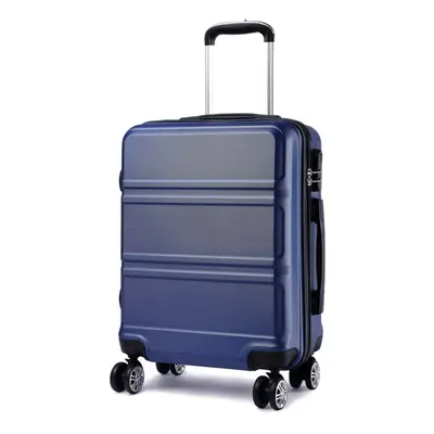 (24 inch Navy) 20/24/28 ABS Hard Shell Luggage Travel Suitcase Wheels Spinner Or Pieces With TSA