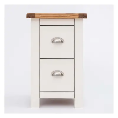 Bedside Drawer Off White Cabinet Petite Bedroom Side Table Nightstand