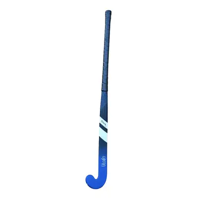 36.5 Inch Fiberglass Hockey Stick - BLACK/BLUE - Standard Bow Comfort Grip Bat