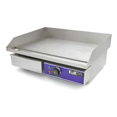 Electric Griddle Countertop Commercial 50cm Hot Plate BBQ Grill Stainless Steel