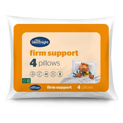 Silentnight Firm Support Pillows Pack - Firm Pillows Ideal for Back and Side Sleepers with Fibre