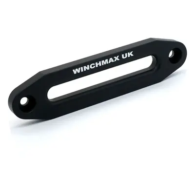 WINCHMAX Military Grade Large Aluminium Hawse Fairlead. CNC Cut, Matt Black, Laser Etched Logo