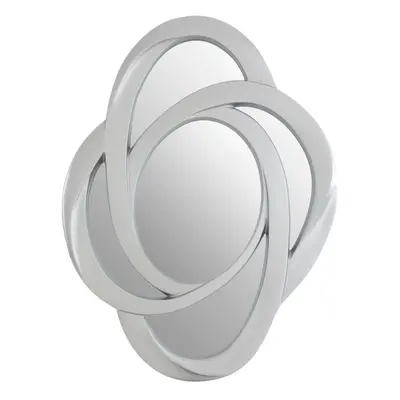 Premier Housewares Silver Finish Elliptical Design Wall Mirror