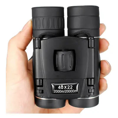 Mini 40x22 Folding Telescope Waterproof Binoculars Night Vision Camping Travel