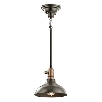 1 Bulb Ceiling Pendant Light Fitting Natural Brass LED E27 60W Bulb