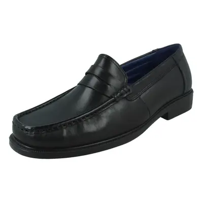 (Black, UK 10) Mens Padders Formal Loafer Shoes Baron