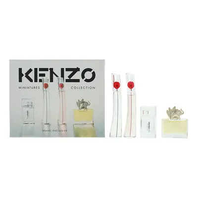 Kenzo Flower Gift Set Flower Eau De Parfum 4ml - Flower By Poppy Bouquet Eau De Parfum 4ml - L'e