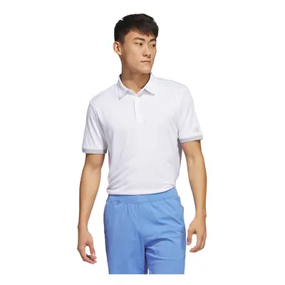 (L, White) adidas Golf HEAT.RDY Moisture Wicking Performance Polo Shirt