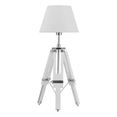 Premier Housewares Jasper White Tripod Base Feature Lamp