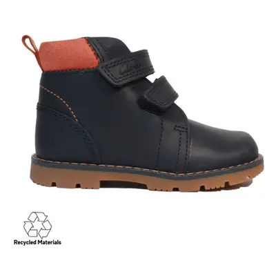 (4.5 (Children's)) Heath Strap Toddler Navy Leather Childrens Ankle Boots