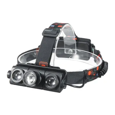 1200LM 1xT6+2xQ5 LED Bike Headlamp Modes Adjustable Bicycle Cycling Waterproof Fishing Light Nig