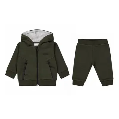 (9 Months) Hugo Boss Baby's J08067 Hooded Tracksuit Green