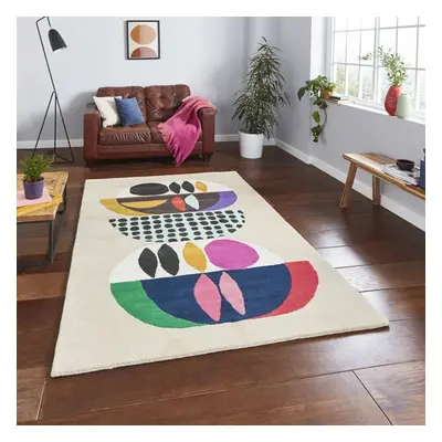 (120x170cm) Inaluxe Neon IX11 Rugs in Multi Modern Hand Made Stylish Abstract Mats