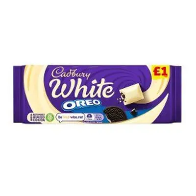 Cadbury White Oreo Chocolate Bar 120g (Pack of 17)