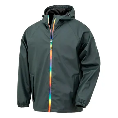 (XS, Black Olive) Result Genuine Recycled Mens Prism PU Waterproof Jacket