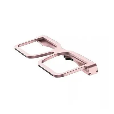 (Rose Gold) PPT-Desktop Tablet PC Aluminum Alloy Bracket Portable Storage Foldable Cooling Glass