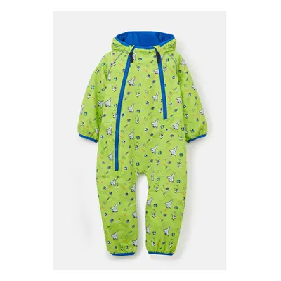 (3-4 Yrs, Lime Space Print) Jamie Puddle Kids Printed Waterproof Rain Suit