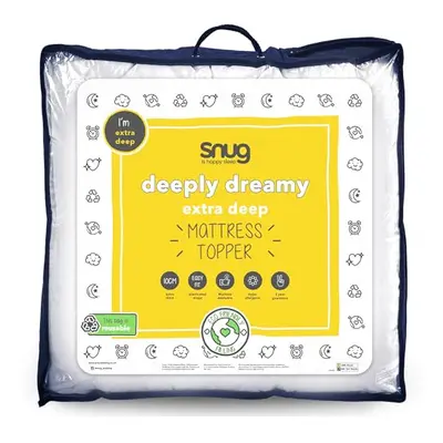 Snug Deeply Dreamy Double Mattress Topper - Quilted Soft Extra Thick 10cm Mattress Enhancer with