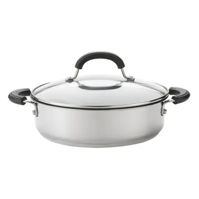 Circulon Total Sauteuse Black Stainless Steel Round SautÃ© Pan - cm / 5.7