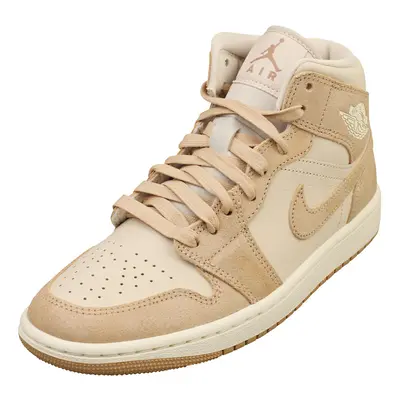 Nike Air Jordan Mid Se Womens Fashion Trainers in Light Brown - UK