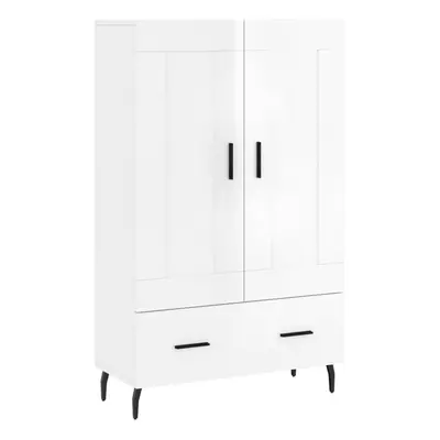 (high gloss white) vidaXL Highboard Sideboard Storage Cabinet High Gloss White Engineered Wood