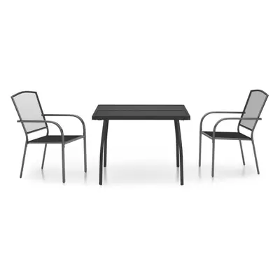 (100 cm table length/ piece) vidaXL Garden Dining Set Outdoor Table and Chair Armchairs Anthraci