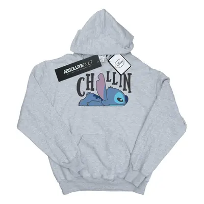 (XL, Sports Grey) Disney Mens Lilo And Stitch Chillin Hoodie